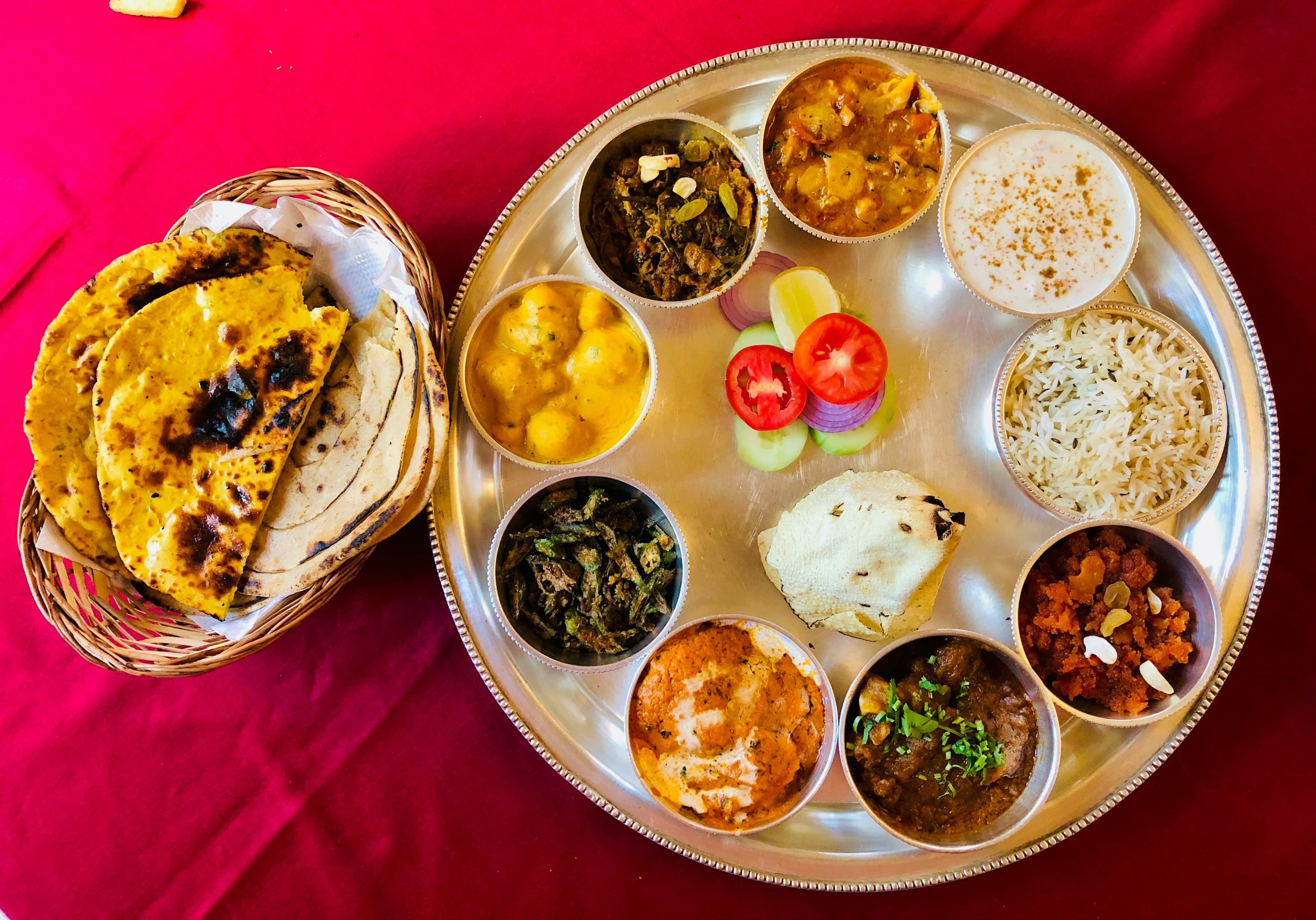 Gujarati thali dining experience at The Grand Atmij Restaurant